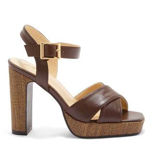 NY&Co. NWOT BROWN Platform Heels | Never Worn